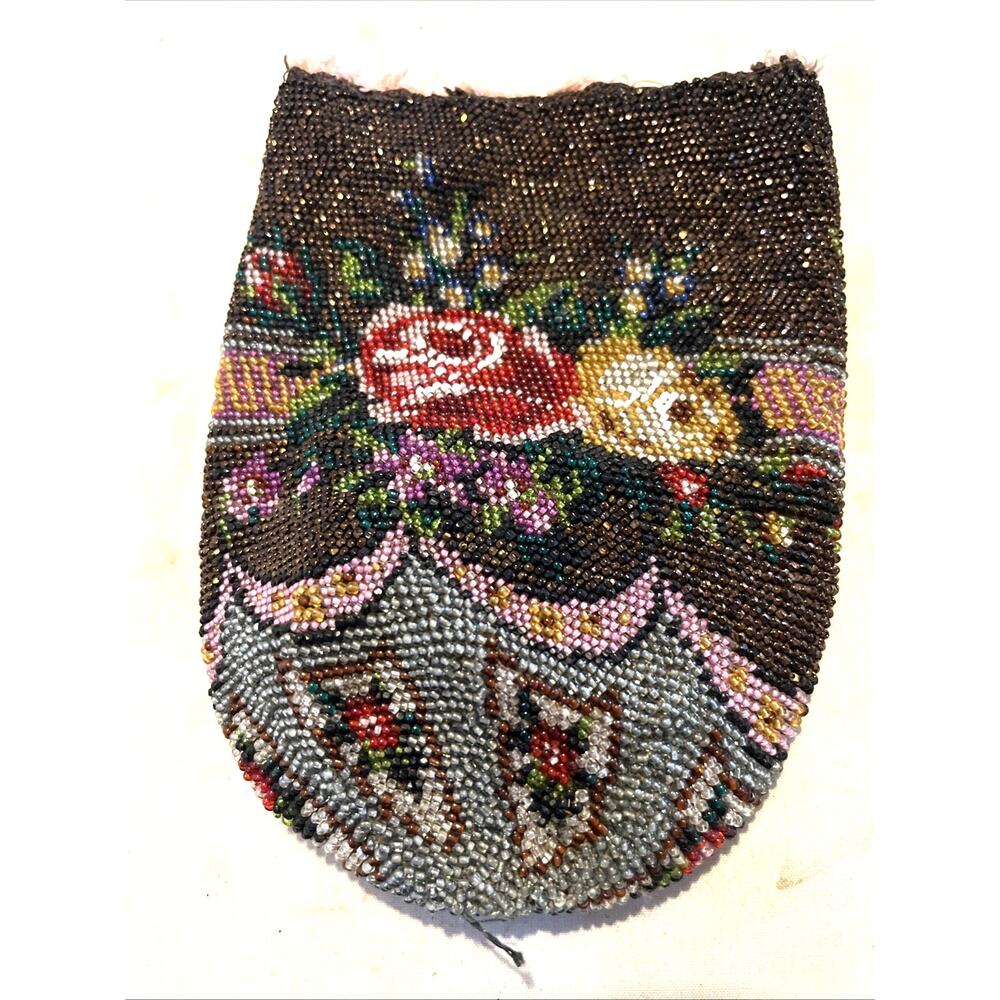 Antique Beaded Purse for Restoration or parts